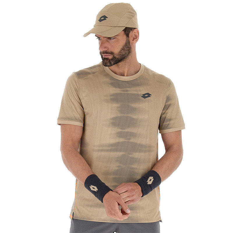 Tee-shirt de tennis homme Lotto D2A Tech marron