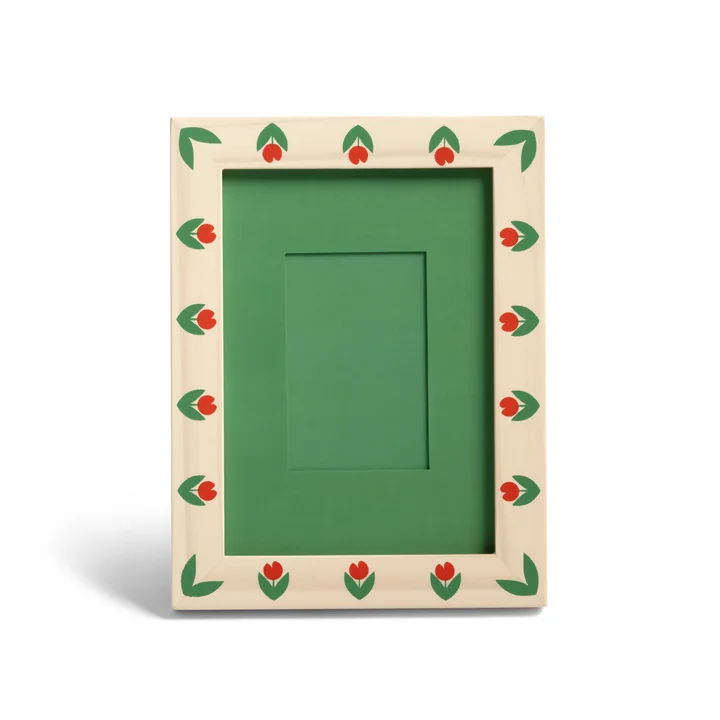 &klevering - Patch Bilderrahmen, Tulpe, 14,5 x 19 cm, mehrfarbig