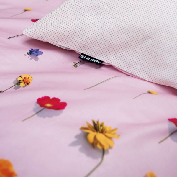 Snurk Bloom Dekbedovertrek – 200 x 200/220 cm – Pink