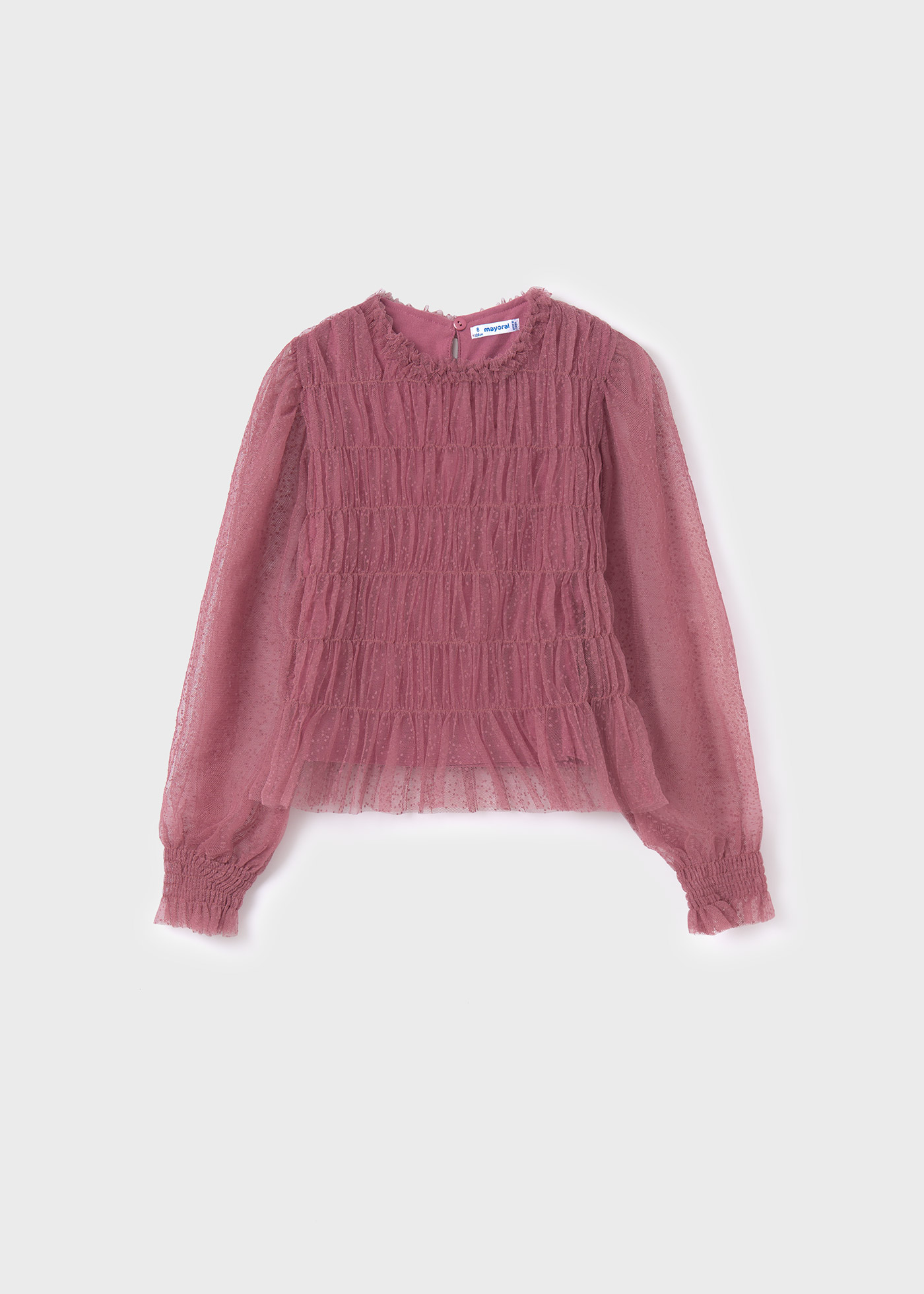 Blusa de tule para meninas