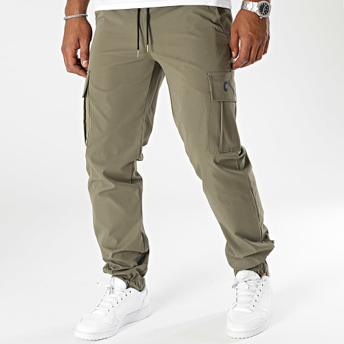 Pantalon Cargo Wave Vert Kaki Noir