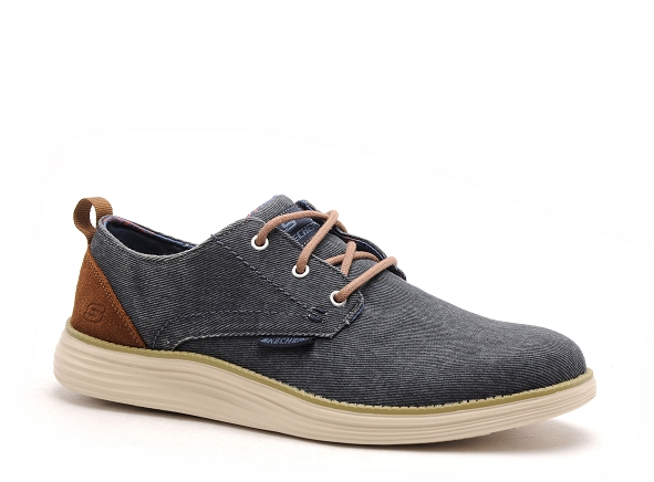 Skechers basses homme status2 65910 bleu