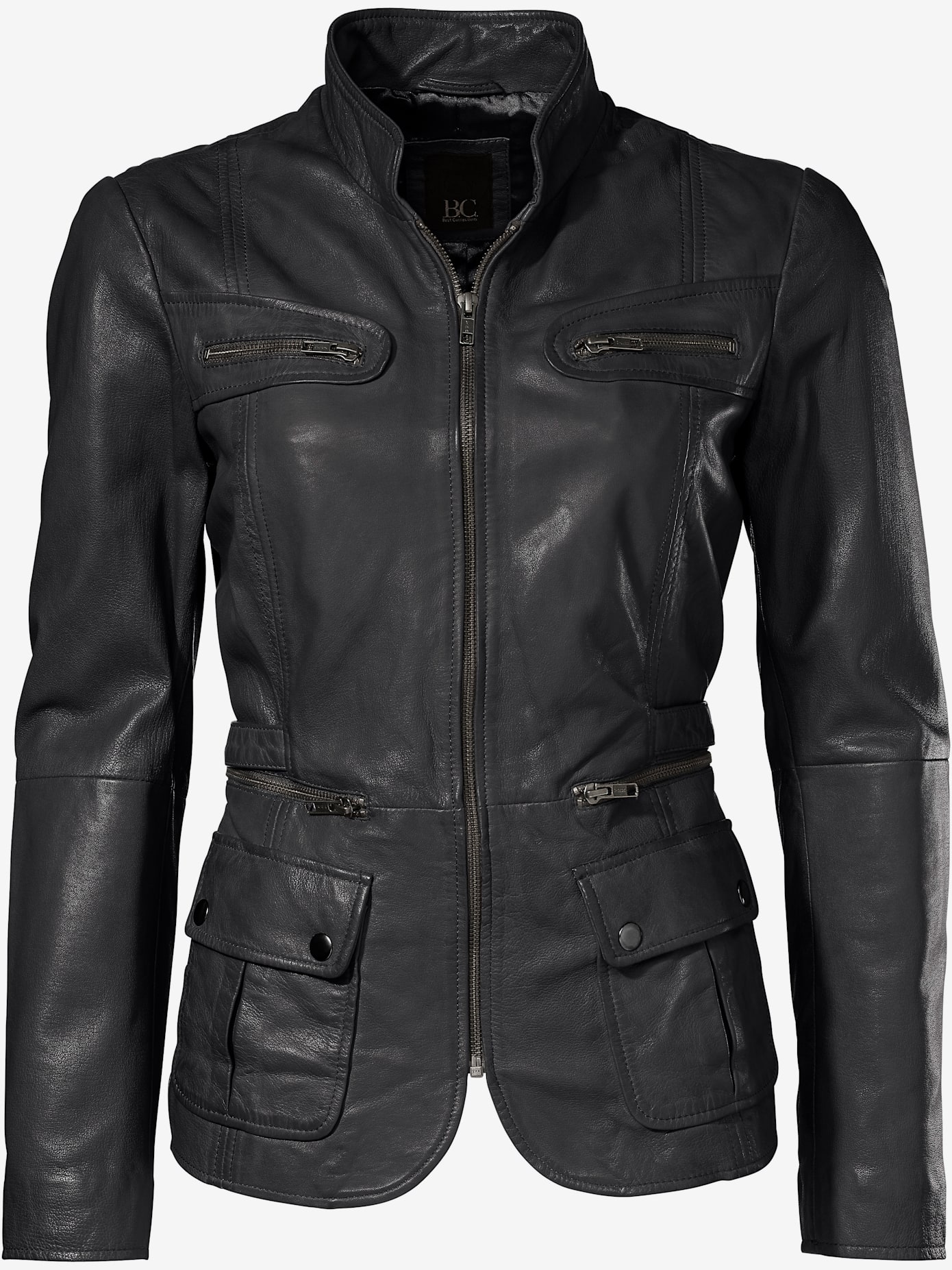 Veste en cuir cuir d'agneau souple