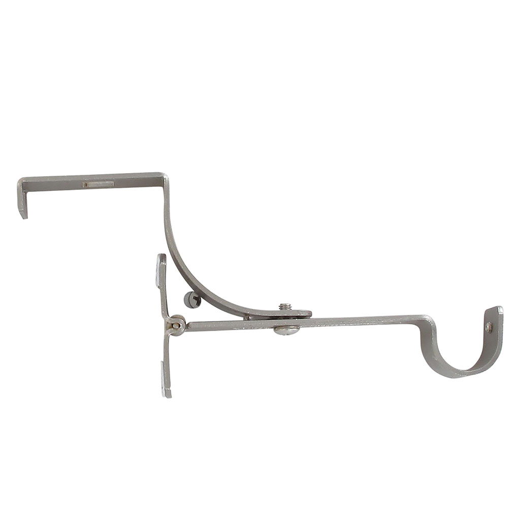 Support tringle pour caisson volet roulant argent mat D 20mm