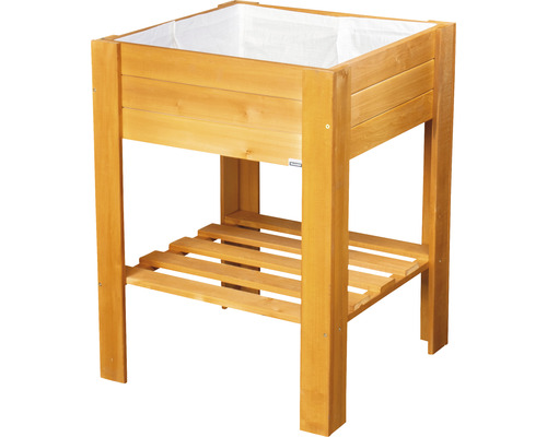 Verhoogd bed op palen Wagner System Green Box Light 53,5 x 53,5 x 70 cm Kastanje