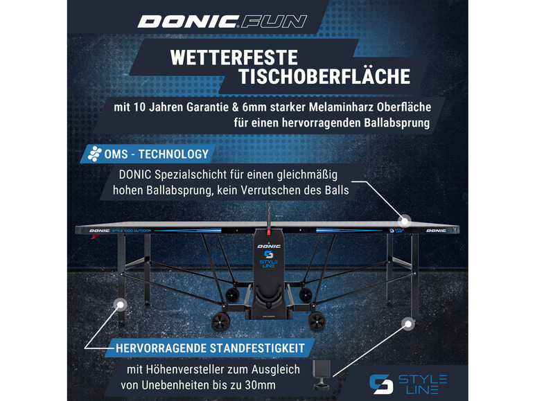 Tafeltennistafel STYLE 1000 Outdoor
