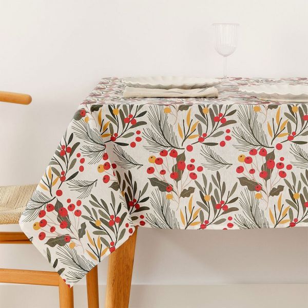 Muare Merry Christmas Resin Anti-stain Tablecloth 58 140x139 Cm Colorido