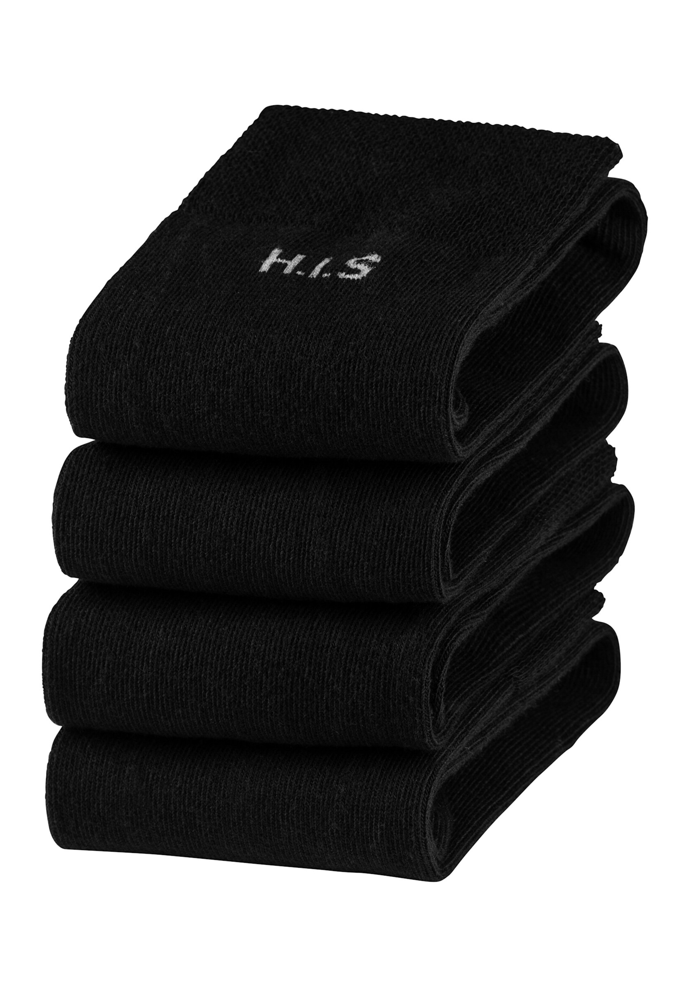 H.I.S Socken in 4x schwarz