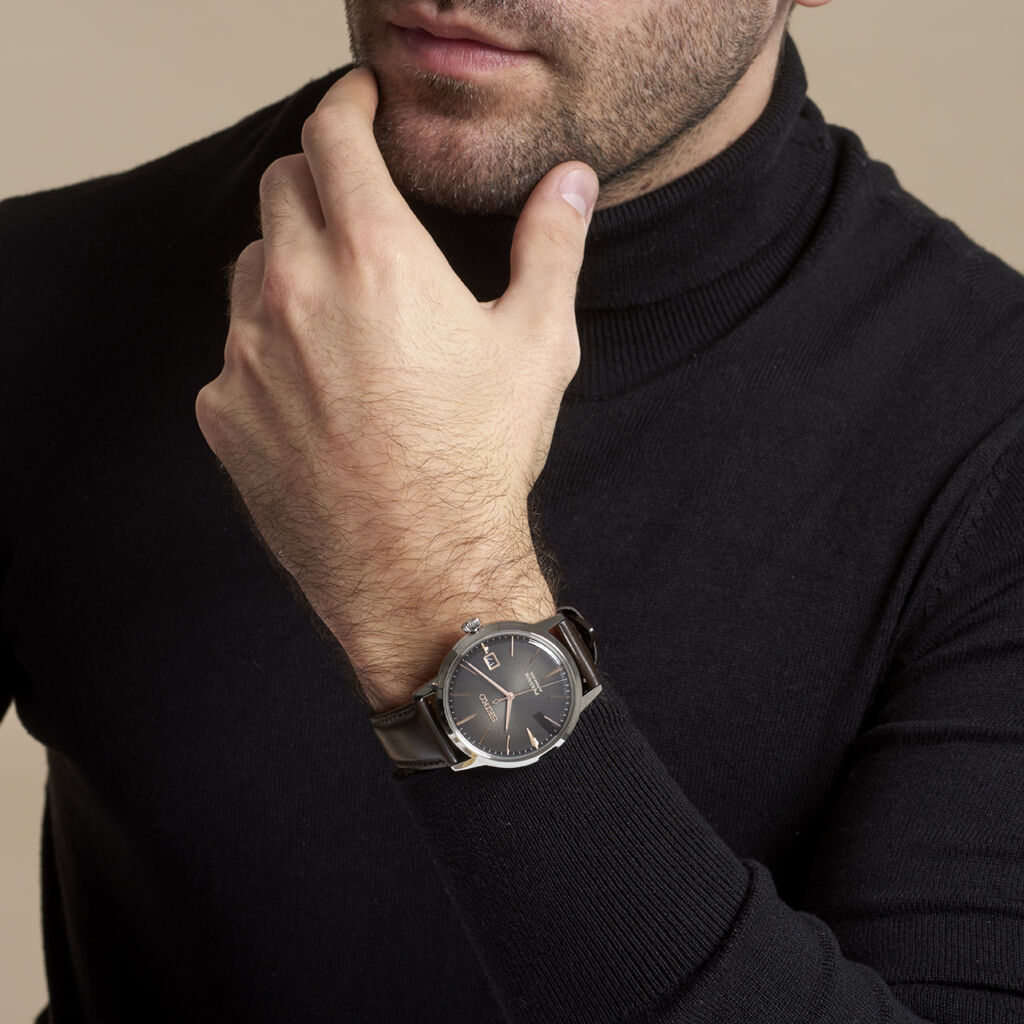 Montre Seiko Presage Marron