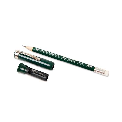 FABER-CASTELL Bleistift CASTELL® 9000 PERFECT mit integriertem Spitzer