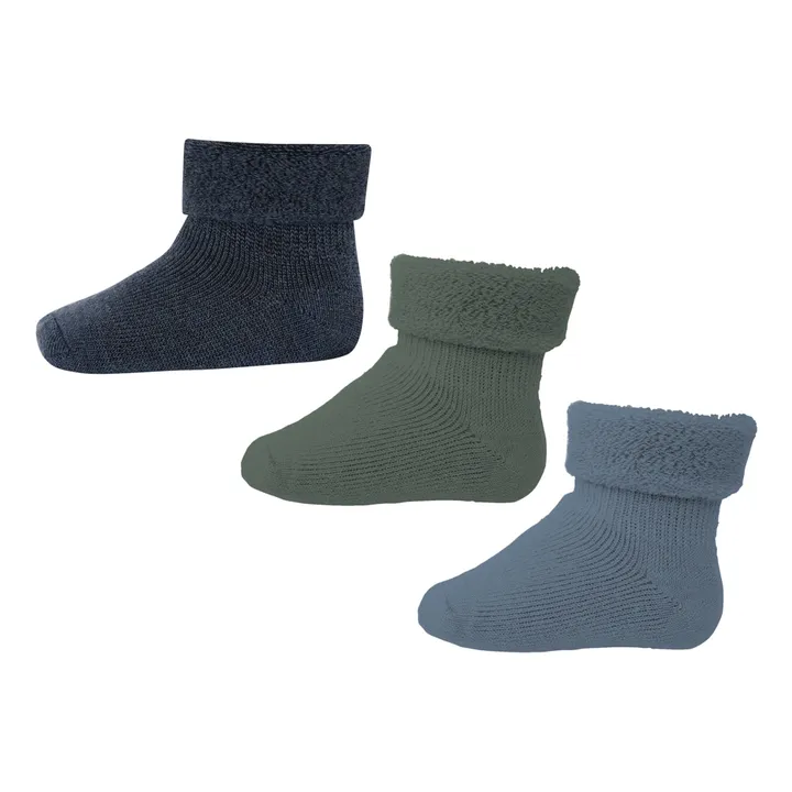 Mp Denmark Set de 3 paires de chaussettes en laine | Bleu