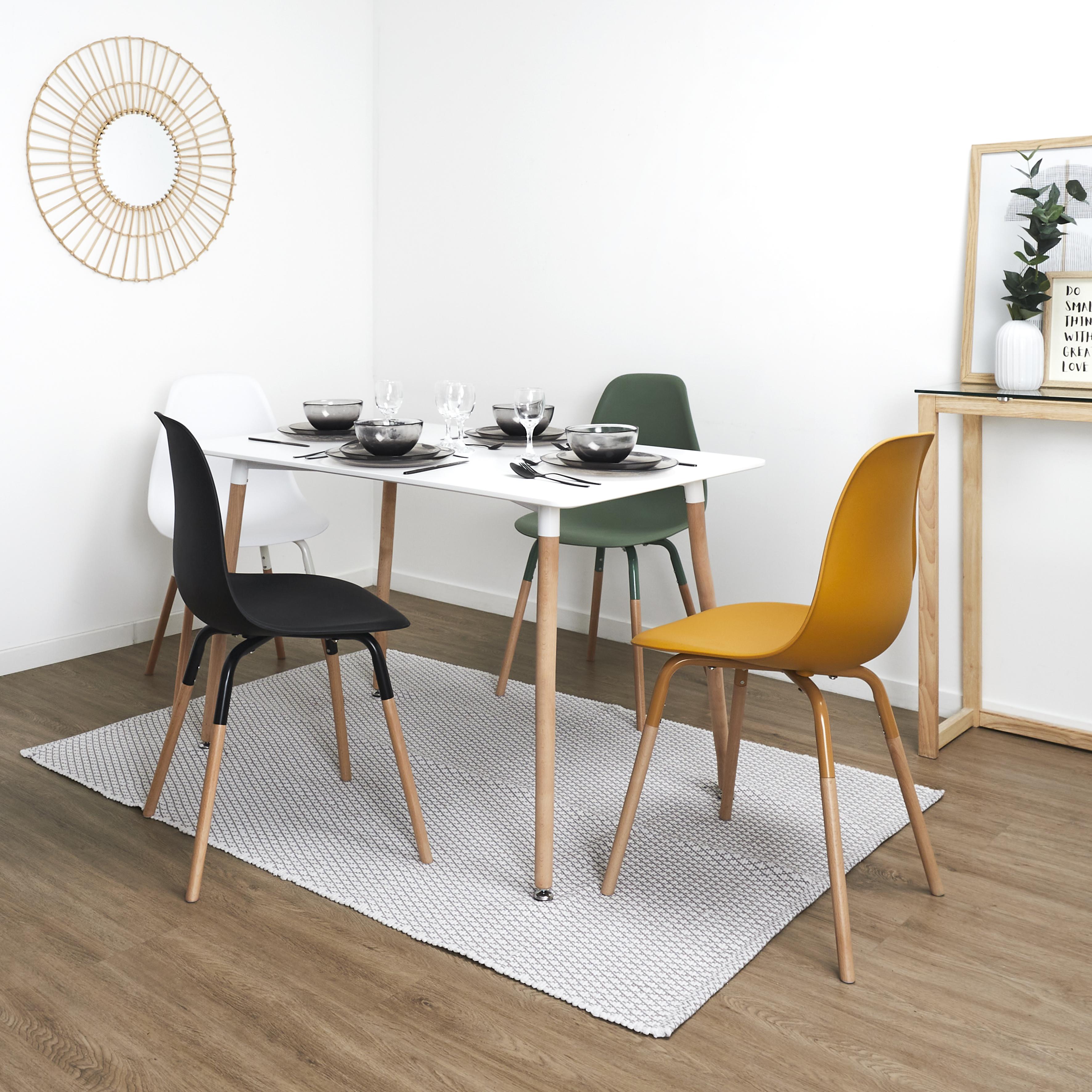 CHAISE SCANDINAVE PHENIX BLANC