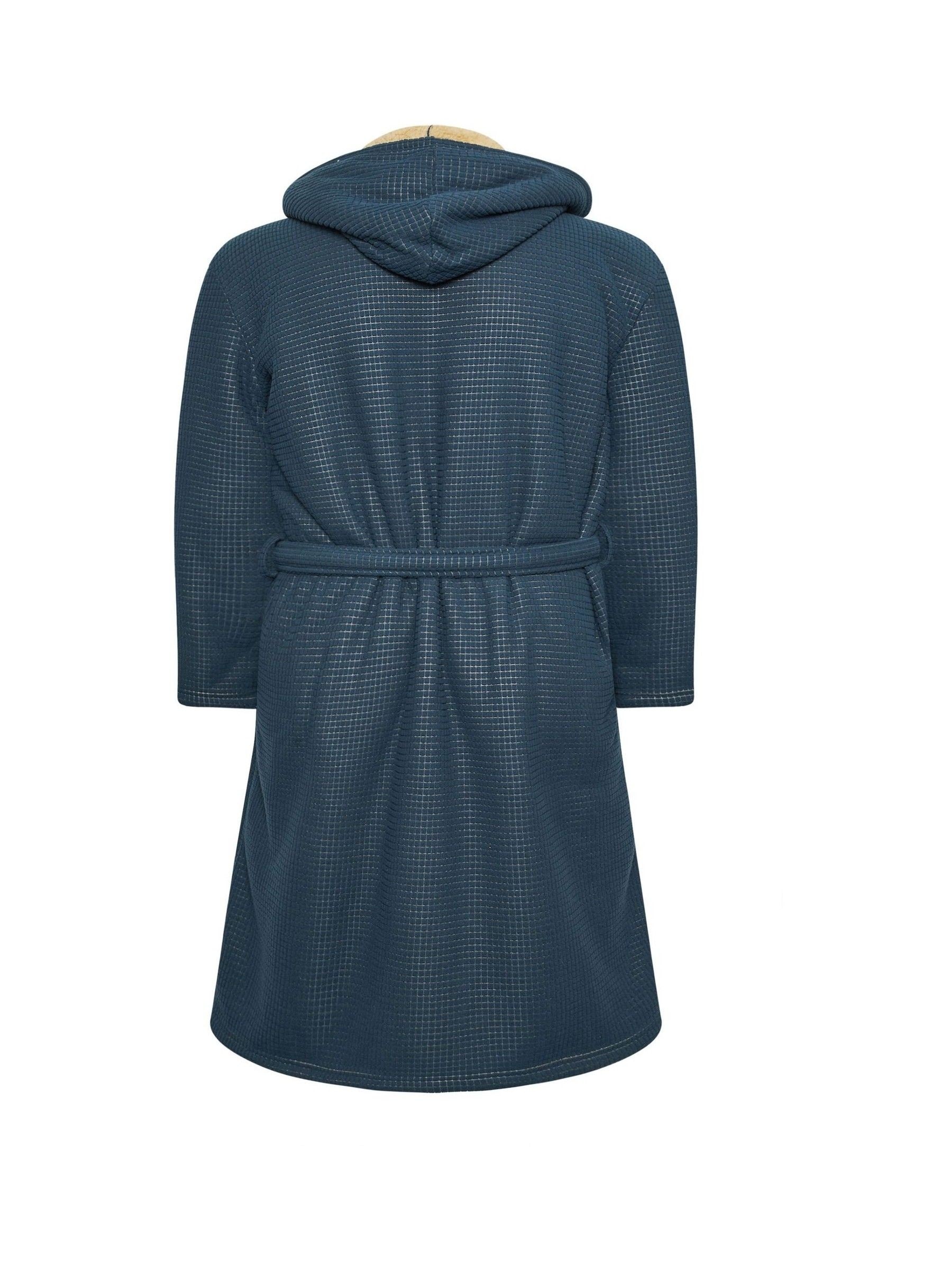 Blauw - BadRhino Big & Tall Waffle Borg-badjas