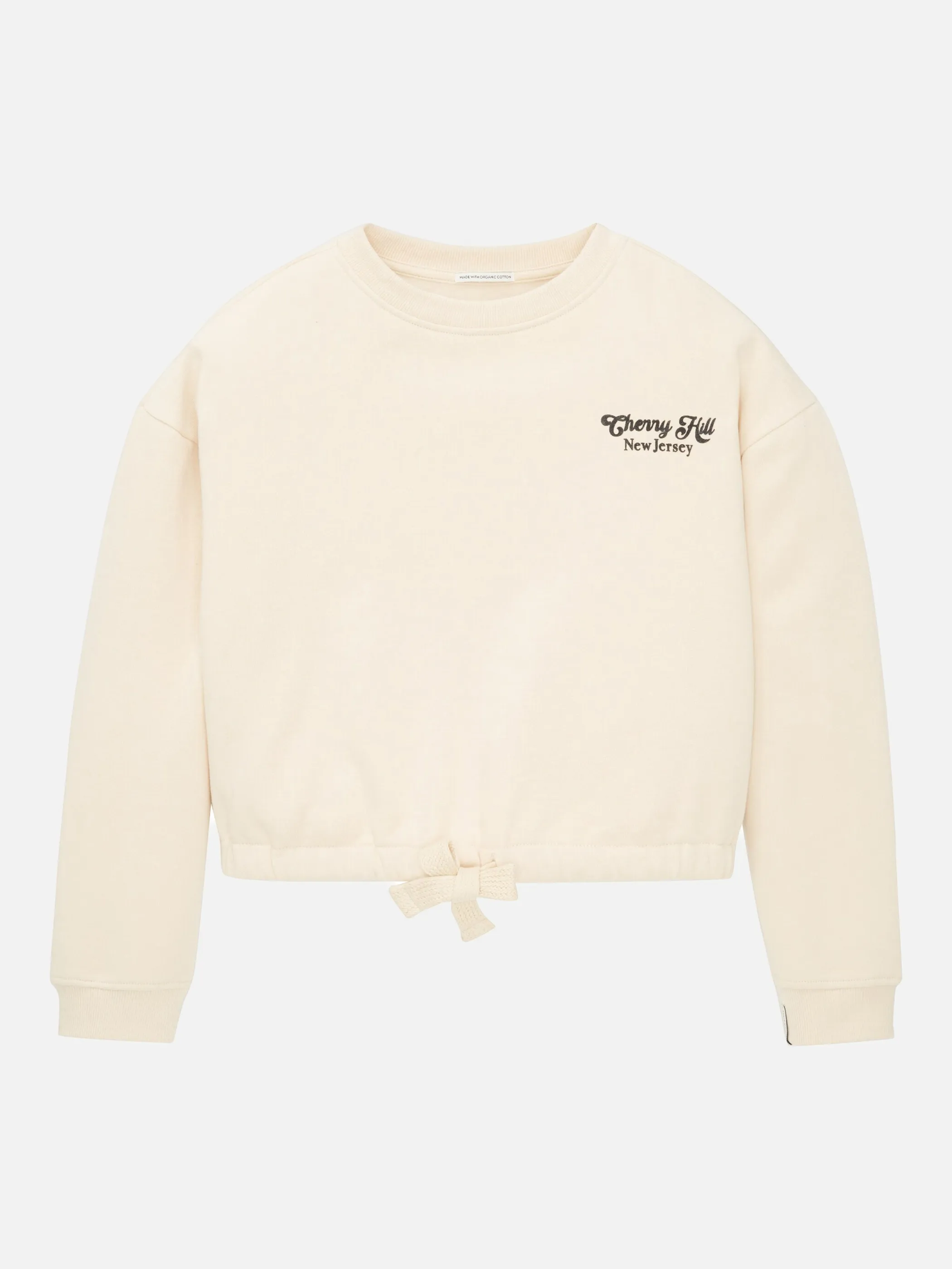 Mädchen Sweatshirt in Kurzform mit Print