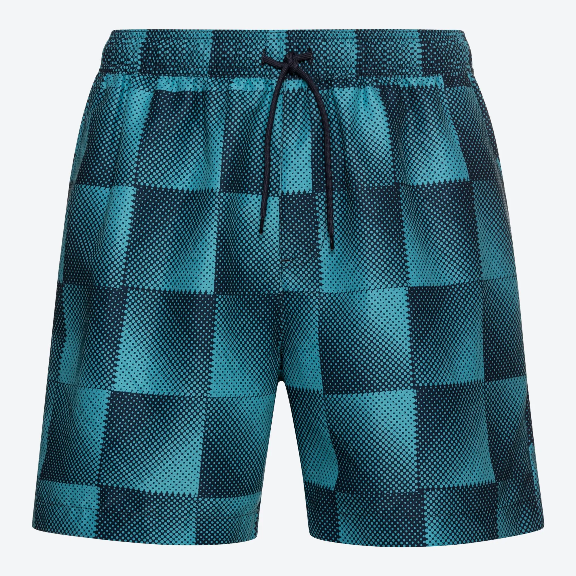 Herren-Badeshorts mit Karodesign
