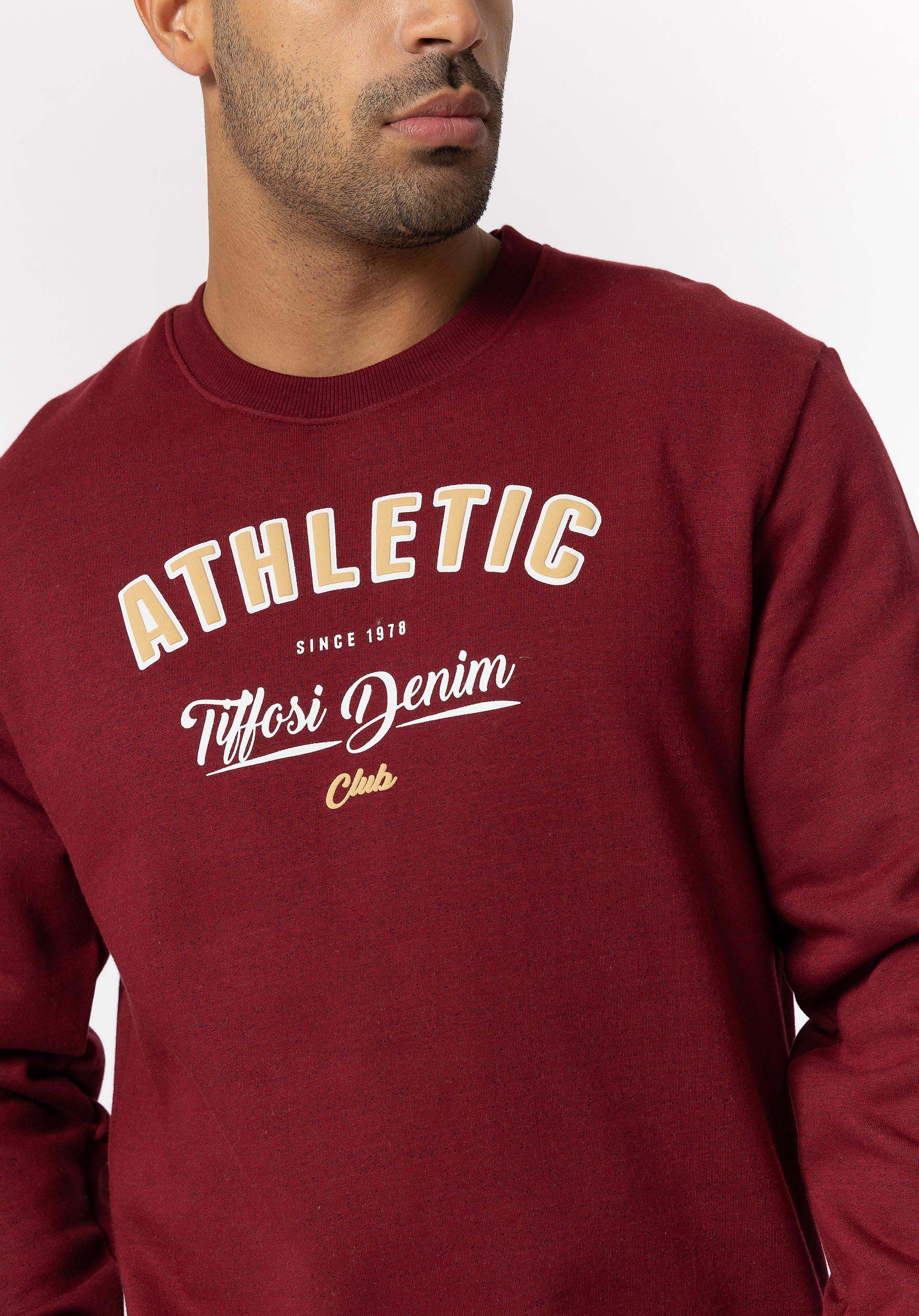 Sweatshirt Estampado Frontal com Relevo