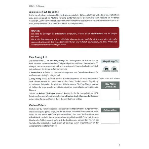 Alfred Music Publishing Cajon Book