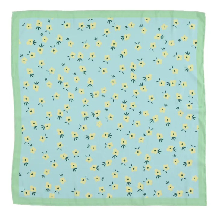 Piupiuchick Foulard Petite Fleur | Bleu ciel
