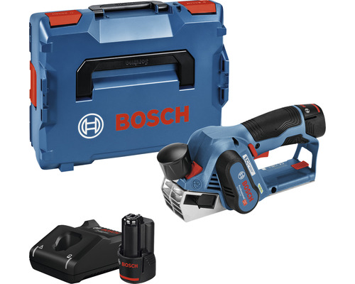 Bosch Professional GHO 12V-20 accu schaafmachine, inclusief 2 x accu (3,0Ah) en lader