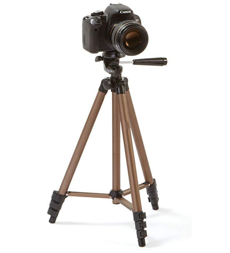 (124cm) Foto / Video Tripod Dreibein Stativ Halterung mit Wasserwaage für DSLR Kamera / GoPro / Insta360   1/4