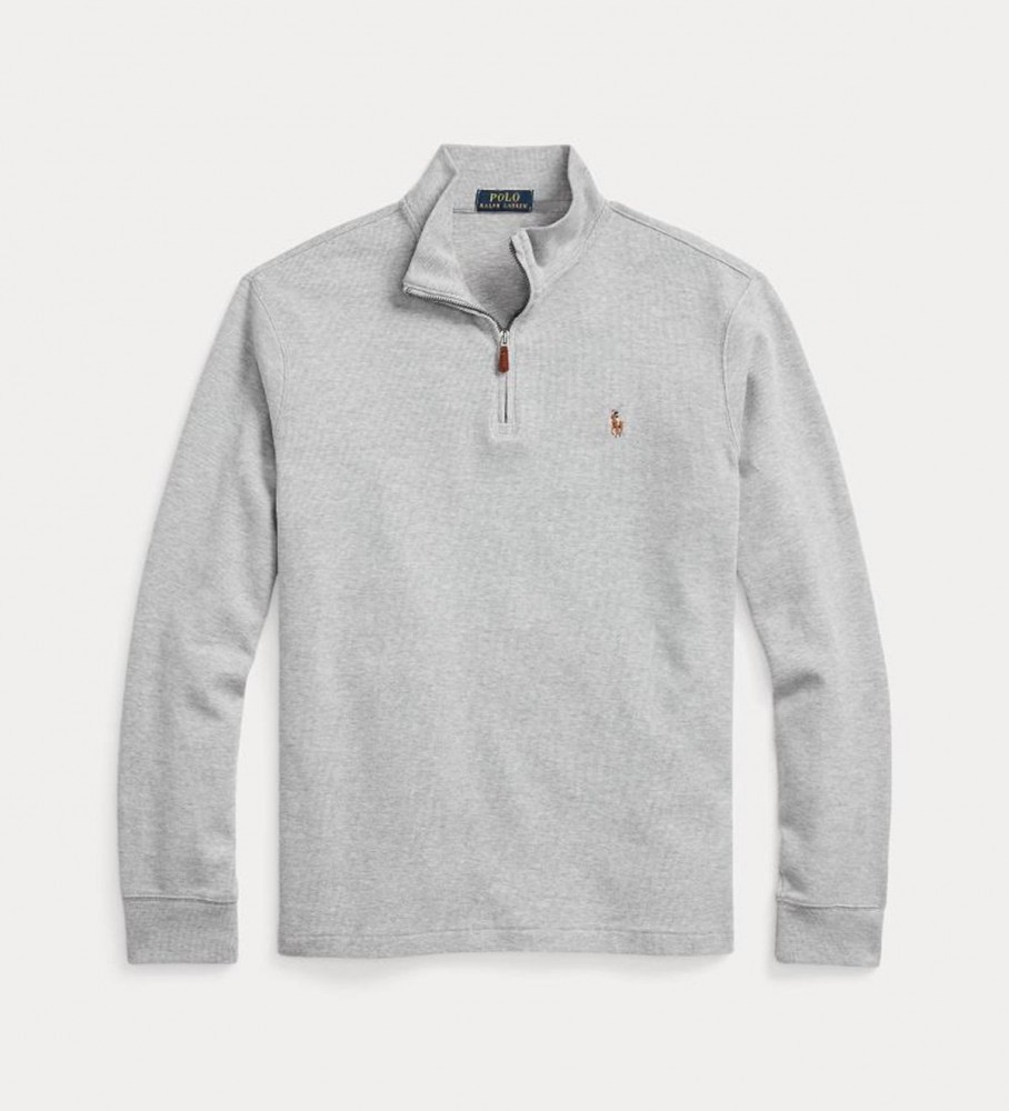 Camisa Ralph Lauren Cremallera State cinza