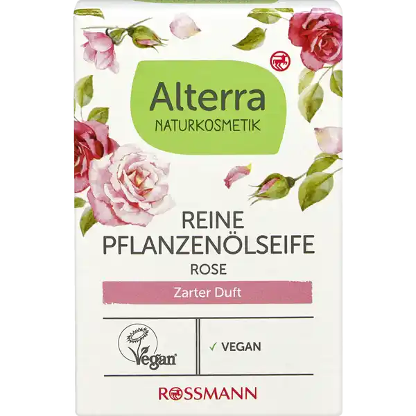 reine Pflanzenölseife Rose