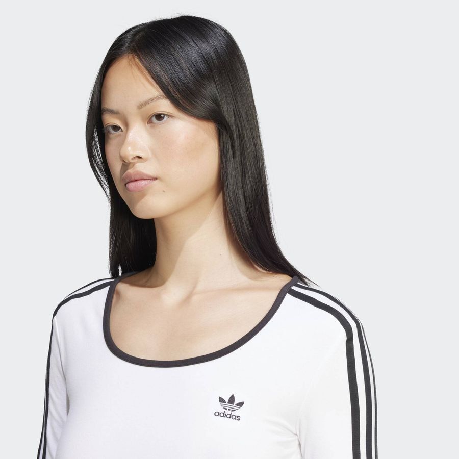 Adidas Original T-shirt court manches longues Adicolor 3 bandes