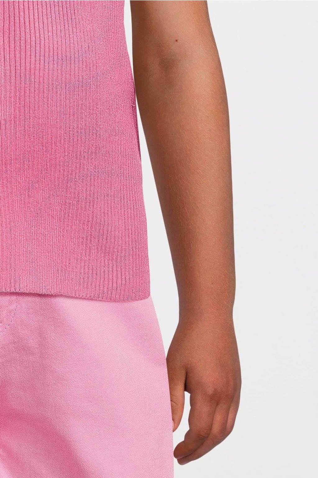 VERO MODA GIRL ribgebreidetop VMFIJI roze