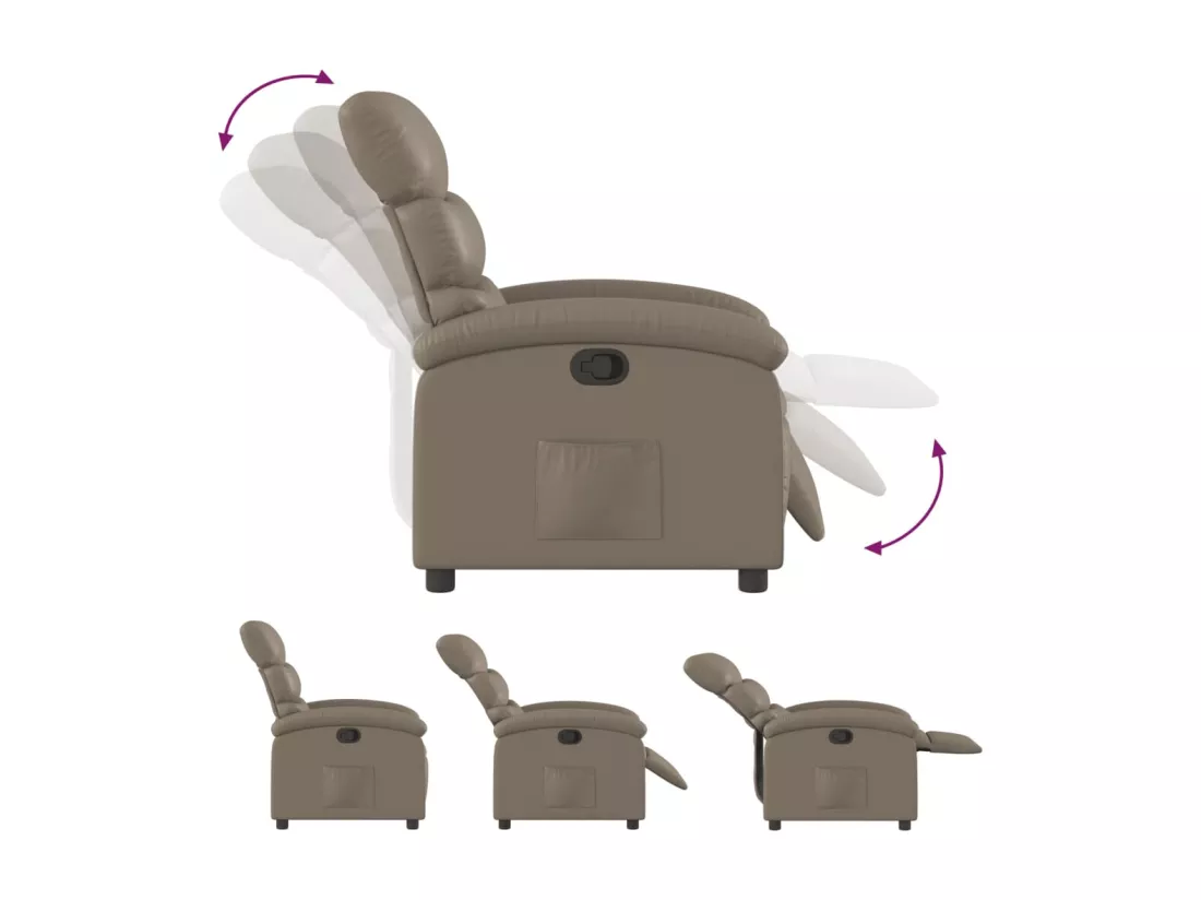 Fauteuil inclinable Cappuccino Similicuir