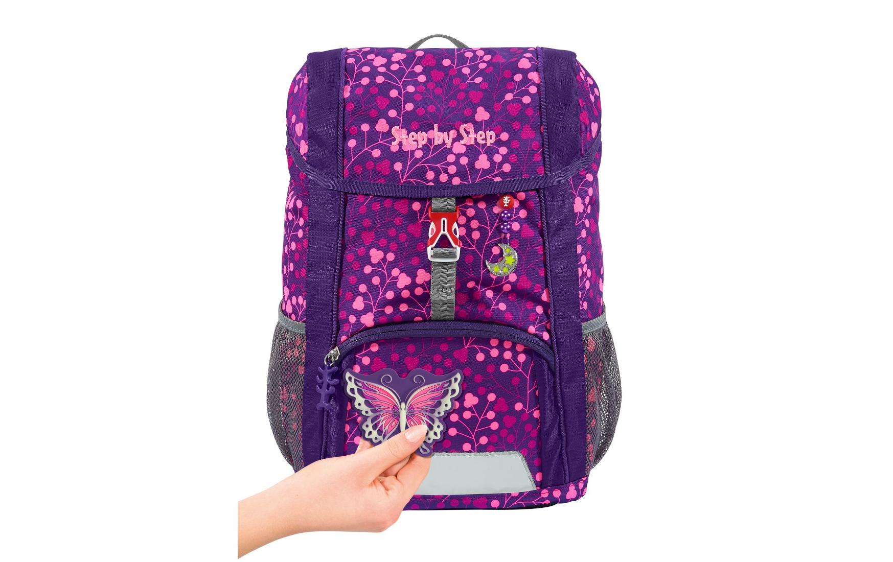 Rucksack Butterfly Night Ina 13 lKID SHINE Rucksack-Set «Butterfly Night Ina», 3-teilig