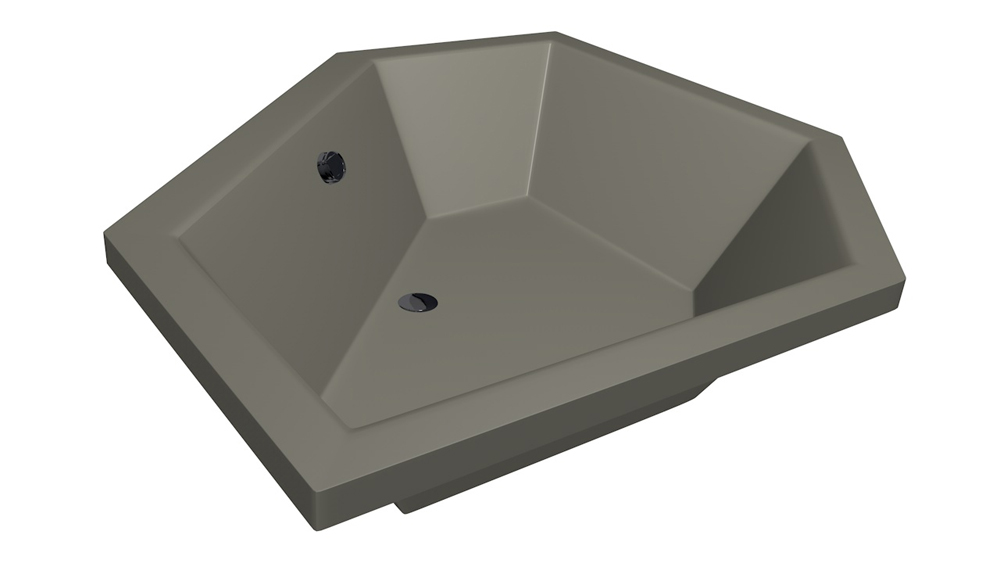 Xenz Society 145 ligbad 145x145x50cm Cement