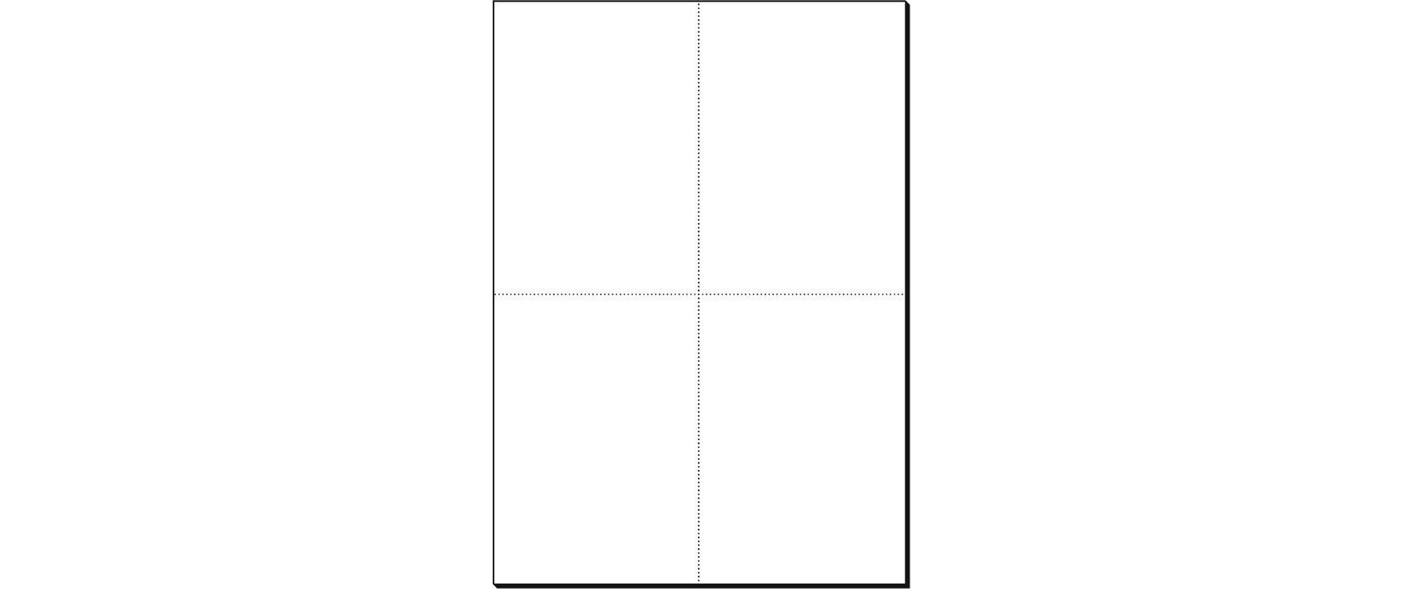 Postkarte A6 (A4), 20 Blatt, 185 g, WeissBlanko-Postkarten zum Bedrucken