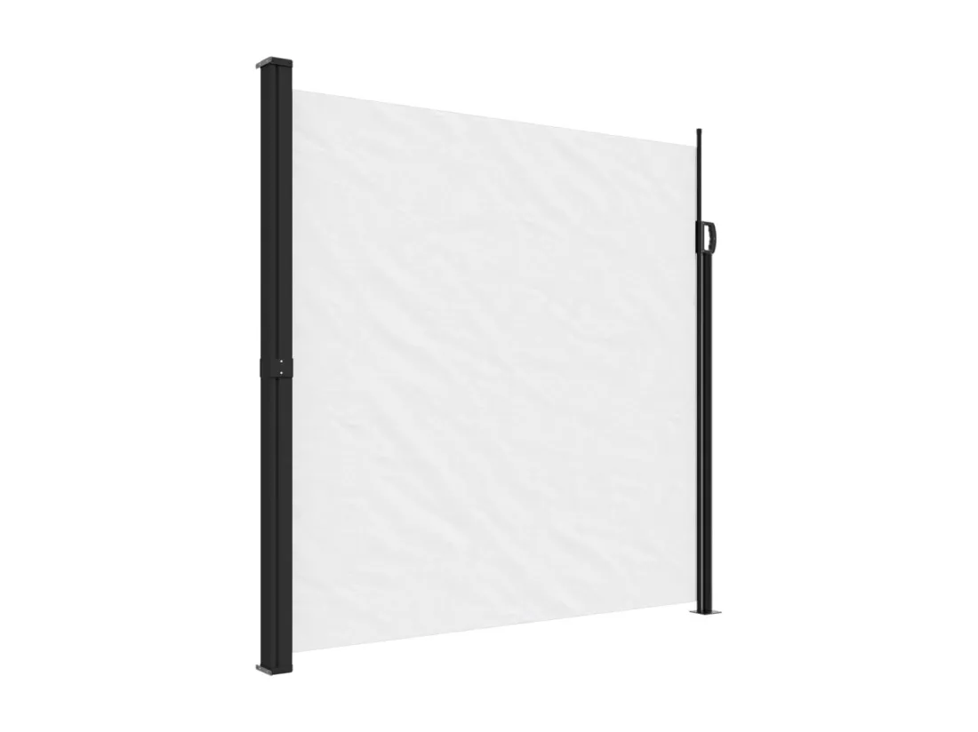 Auvent latéral rétractable blanc 200x500 cm