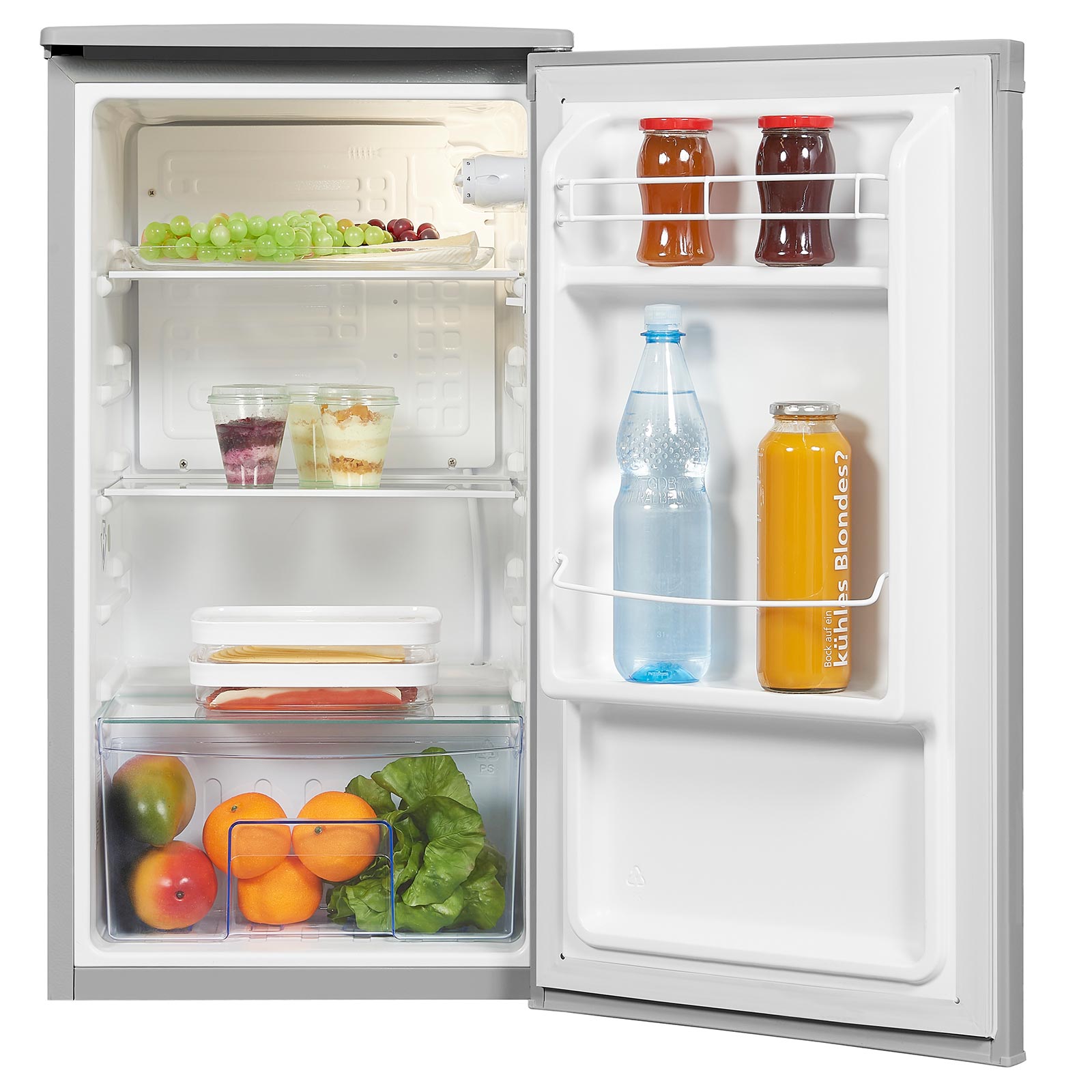 EXQUISIT Stand-Kühlschrank KS 85-V-091 F - grau