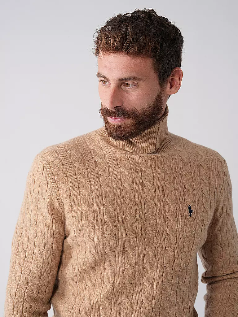 POLO RALPH LAUREN Rollkragenpullover camel