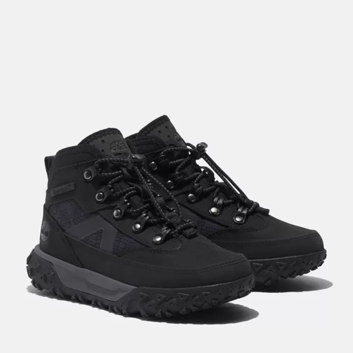 Botte imperméable GreenStride Motion 6 pour enfant en noir