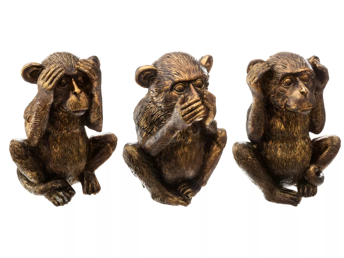 Lot de 3 Statuettes Déco 