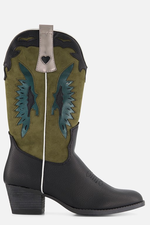 Butterfly Cowboylaarzen zwart Pu