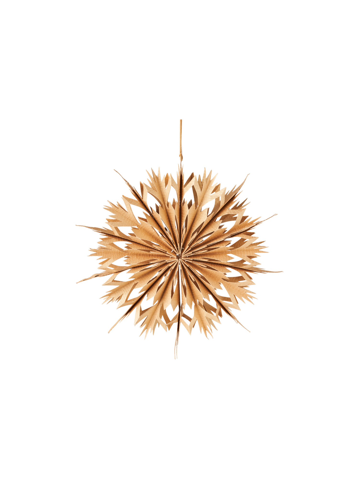 Snefnug til ophæng Ø30 | Bomuldspapir. Ø30 cm. | Gold