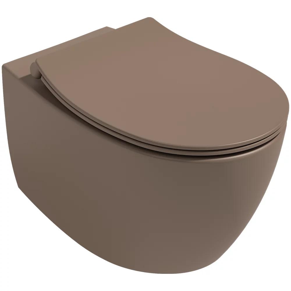 Isvea Sentimenti randloos toilet 51x36.5cm taupe