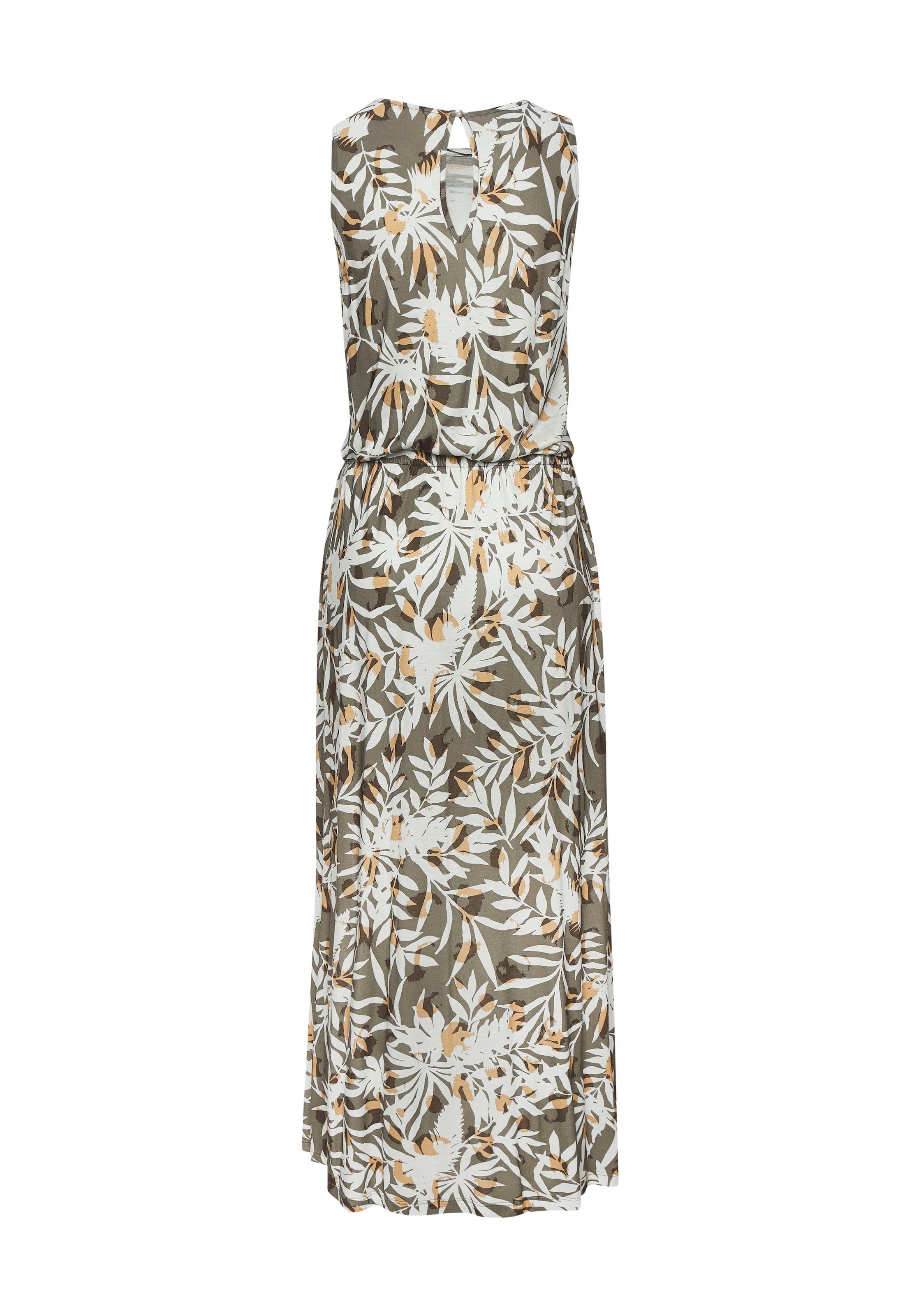 Vivance Maxikleid Seitennahttaschen mit Alloverdruck, langes Sommerkleid mit Schlitz, Druckkleid