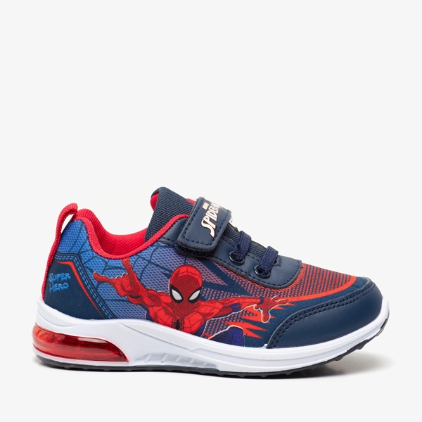 Spider-Man jongens sneakers met lichtjes blauw