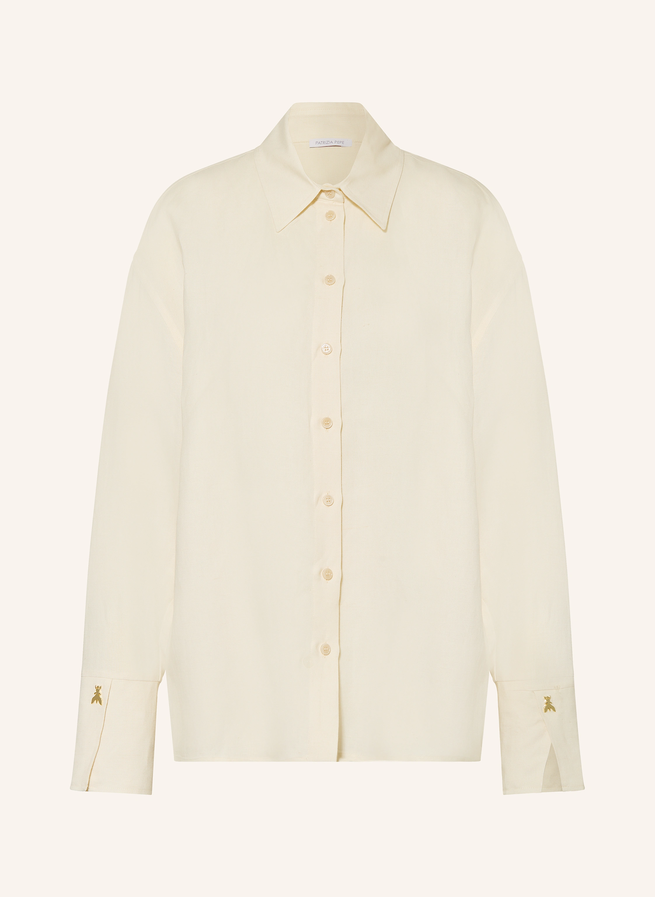 PATRIZIA PEPE Hemdbluse CAMICIA mit Leinen