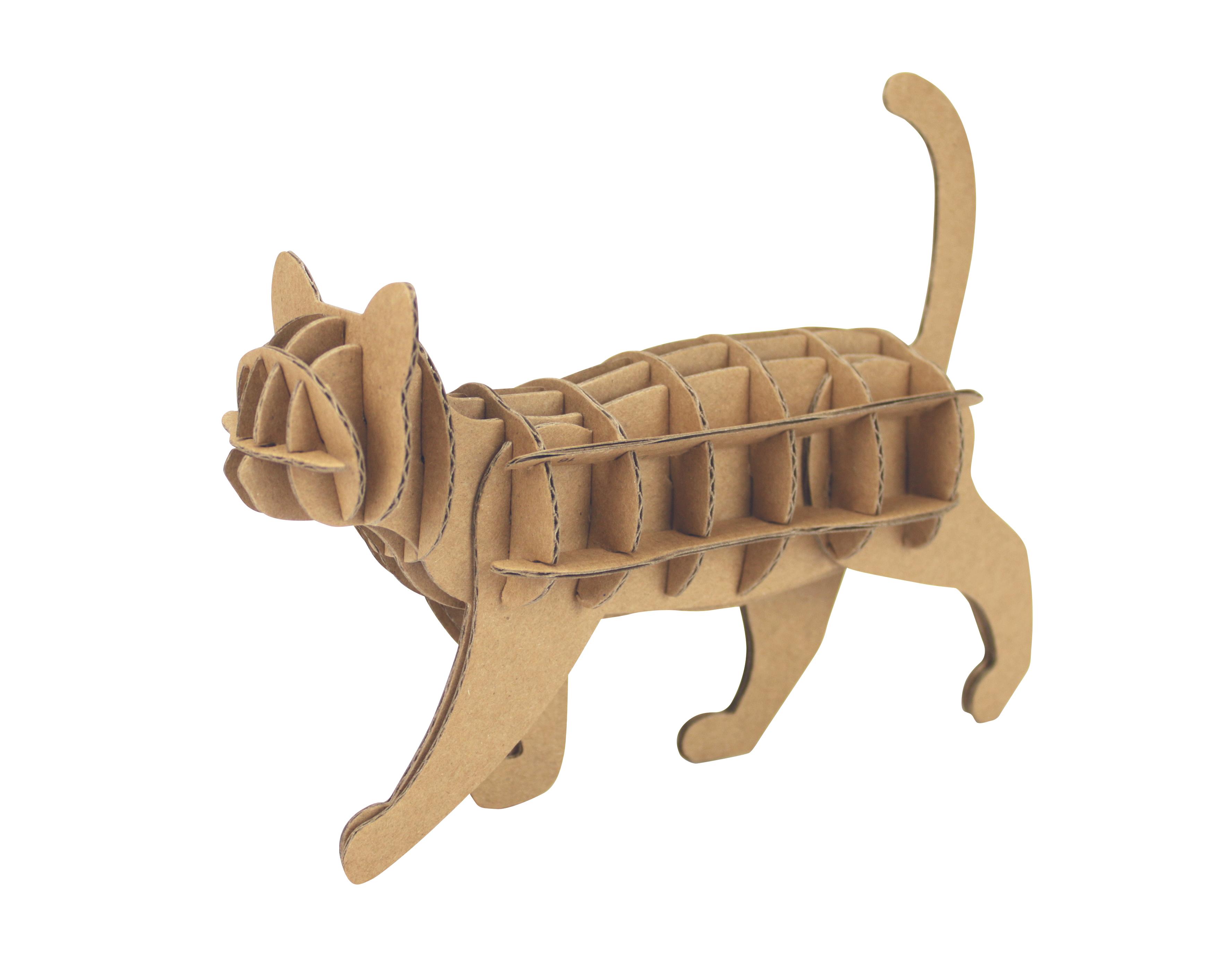 CHAT CARTON A ASSEMBLER 17 X 10 X 5 CM
