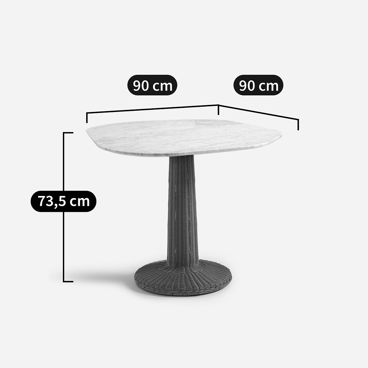 OTTO STUDIO PARA AM.PM<br>Tampo de mesa em mármore Carrara, Break