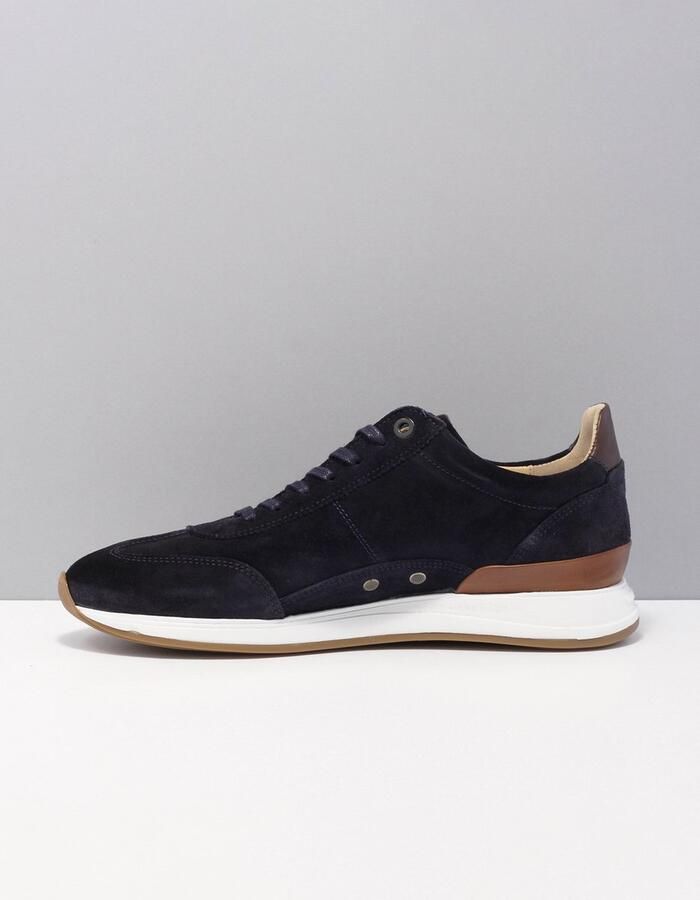 Van Bommel Libra 03.05 sneakers heren blauw 41 01 darkblue suede 40(7 )