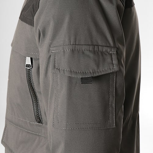 Parka Fourrure Enfant FD900-2 Gris Anthracite