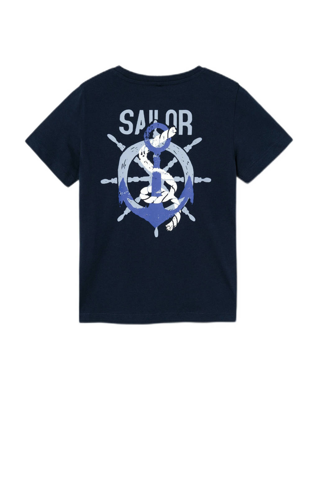 NAME IT T-shirt NKMFALIKSEN met backprint donkerblauw