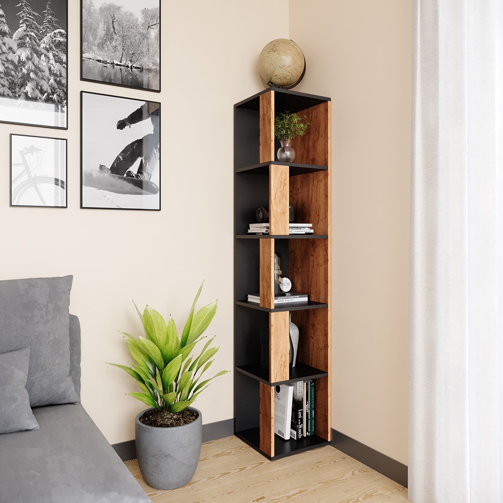 Vicco Eckregal Standregal Bücherregal Lio Wandregal Raumteiler 5 Ebenen ANT/GKO
