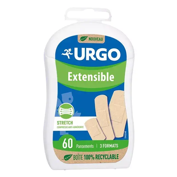 Compressas elásticas antiaderentes Urgo First Aid, 60 unidades.